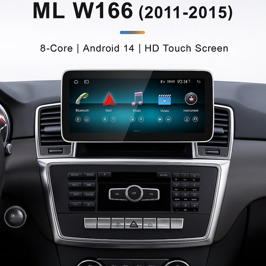 12.3" android screen Mercedes Benz M Class W166 ML250 350