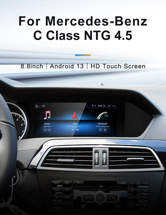 8.8" android screen Mercedes Benz C Class W204 S204 2011-2015