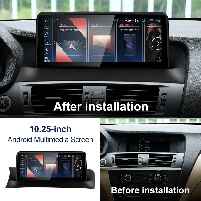 10.25" android screen BMW X3 F25 X4 F26