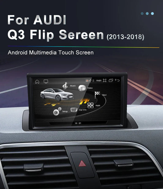 Telescopic android screen 8.8" AUDI Q3 2013-2018