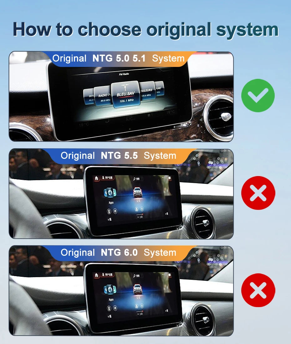 Android screen 10.25" 12.3" Mercedes Benz V Class W447 V250 V260 V350