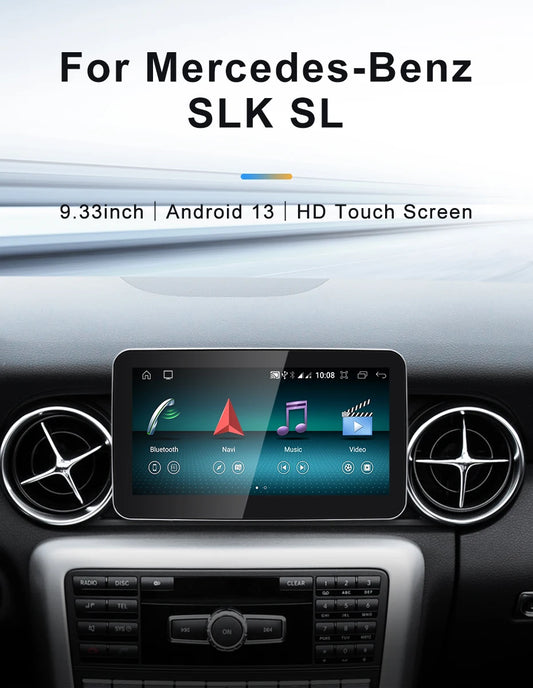 9.33" android screen Mercedes Benz SLK SL R172 R231