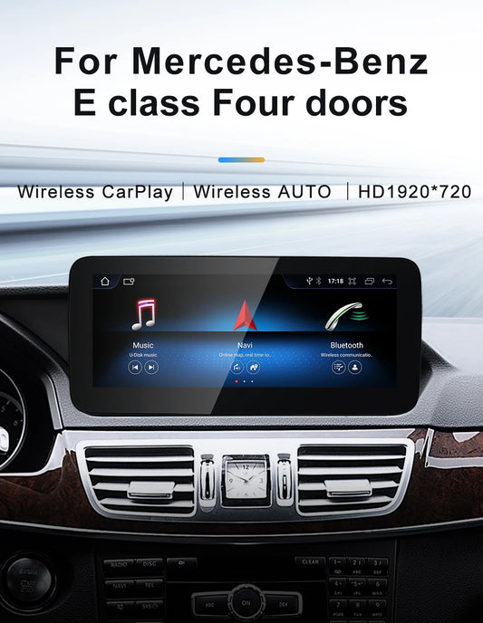 Android screen 10.25" 12.3" Mercedes Benz E Class W212