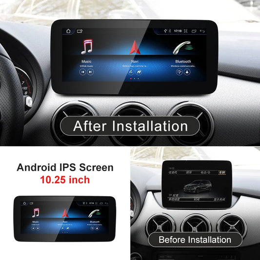 Android screen 10.25" 12.3" Mercedes Benz B Class W246
