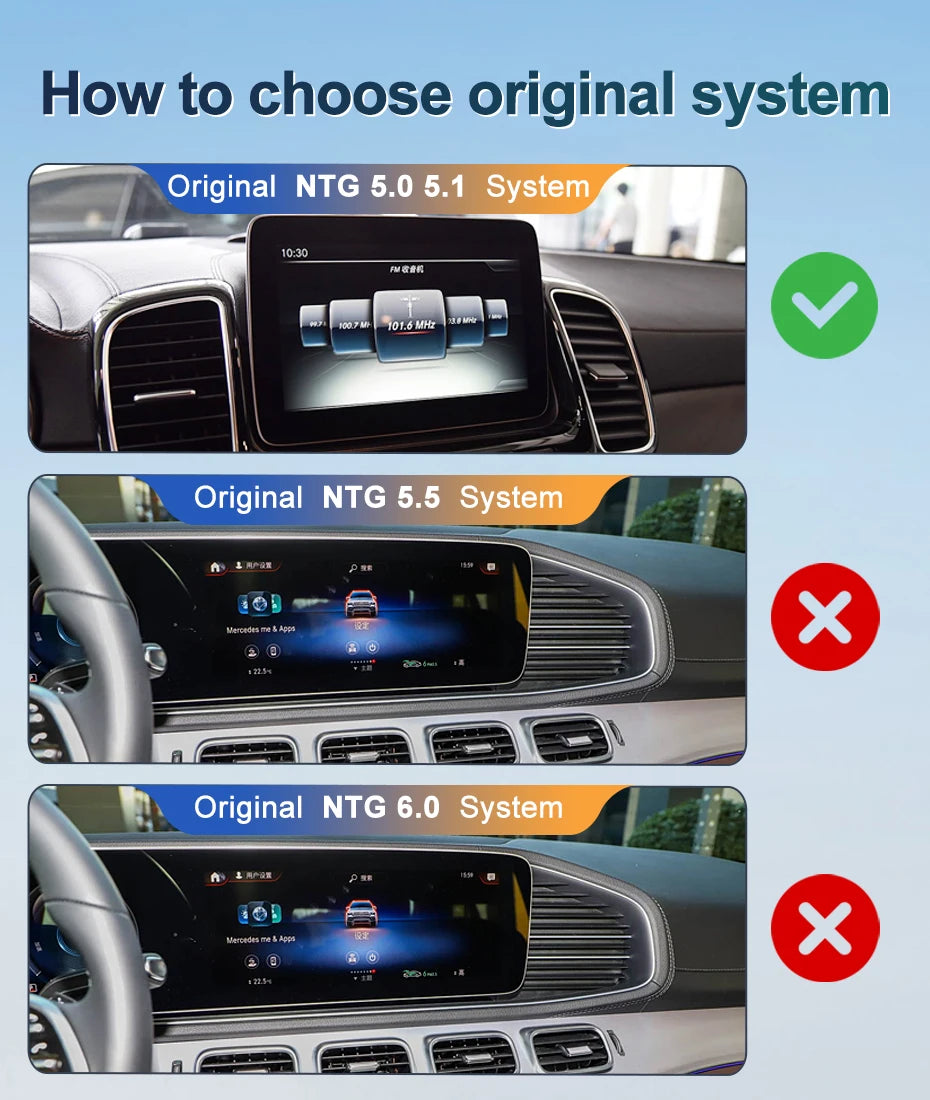 8.4" android screen Mercedes Benz GLE 350 450 GLS
