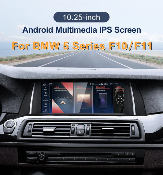 10.25" android screen BMW 5 Series F10 F11