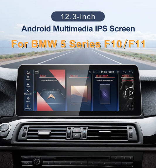 12.3" android screen BMW 5 Series F10 F11