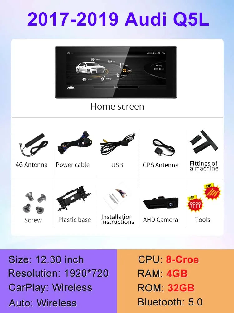 Ecran android 10.25" AUDI Q5 Q5L 2018-2022